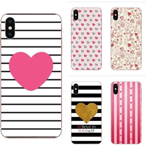 Pink Stripe Heart Bow Knot Flamingo Love Soft Cell Bags For Xiaomi Mi A1 A2 A3 CC9 CC9E 9T mi10 mi9 mi8 pro lite SE