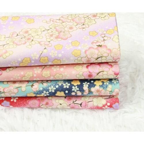 Half yard thin cotton fabric soft breeze gilt print, handmade DIY garment han clothes baby cloth 100% cotton B419