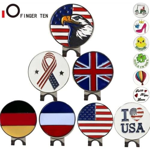 Ball Markers Putter Golf Hat Clip Magnetic Alloy Mark Clips Outdoor Stainless Steel Golf Accessories Set Suppilers Drop Shipping