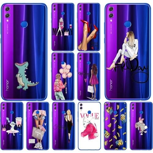 11SX silicone case for huawei honor 8x Case 6.5 inch Soft TPU Back Cover for huawei honor 8x Protect Phone shell Coque painting