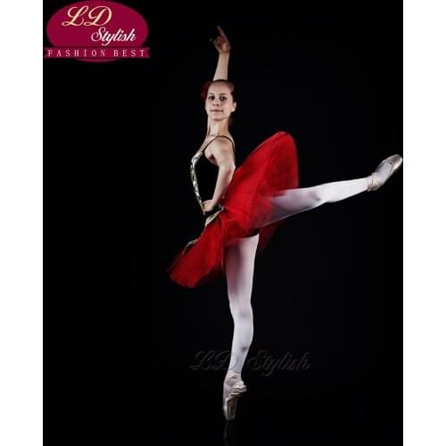 Modern Ballet Tutu Tangjiqiede Stage Show Girls Adult Yarn Skirt Custom Professional Flower Girls Tutu Dress Customes LD0013I