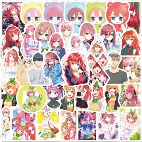 10/50Pcs The Quintessential Quintuplets Stickers for Motorcycle Phone Skateboards Laptop Luggage Pegatinas Anime Stickers