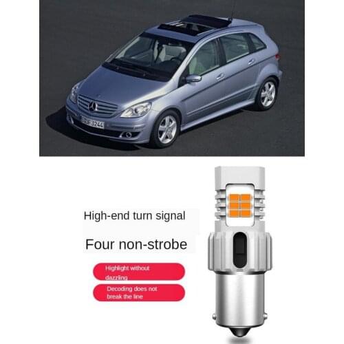 Intelligent IC Decoding Turn signal Light For MERCEDES-Benz w245 Front and Rear turn signal 1556LM 26w No strobe error free 2pc