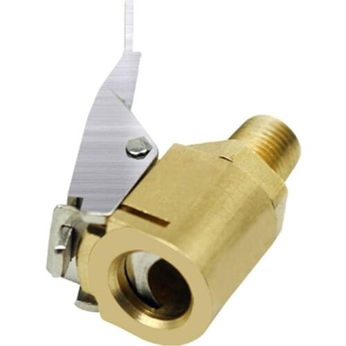 Tire Valve Air Chuck Car Tyre Quick Release Adapter Connector Brass Clip-On Dropshipping Freeshipping