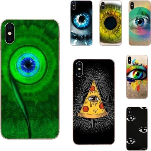 Triangle Eyeball For iPhone 11 Pro Max Plus Pro X XS Max XR 8 7 6S SE 4S 5 5C 5S SE 2020 Luxury High-End Protector Phone Case