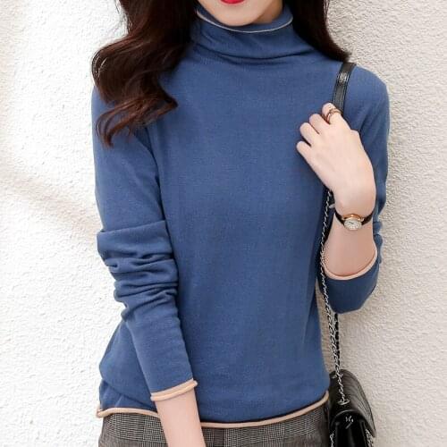 Womens Sweater Winter Clothes Women 2021 Pure Cotton Turtleneck Sweaters Winter Warm Women Turtlenecks Pullover Sweater Autumn
