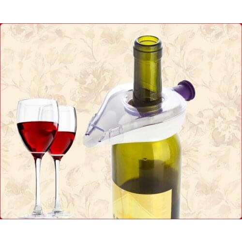 1PC Wine Decanter Magic Decanter Essential Wine Quick Aerator Pour Spout Decanter Travel Wine Filter Air Intake Pourer OK 0267