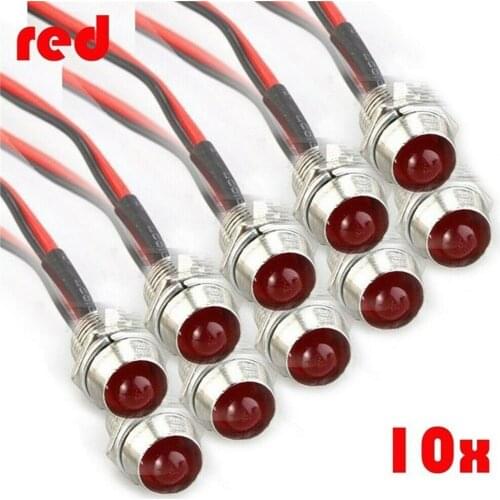 Indicator LED Light Bulb Parts Pilot Dash Panel Replacement Warn Light Car Van Boat Dash Warning Indicator Light Bulbs