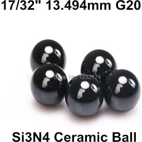17/32" 13.494mm Silicon Nitride Ceramic Ball G20 10PCS/Lot used inBearing,Pump,Valve ball,linear slider 13.494mm ceramic ball