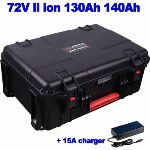 2020 new 72V 130Ah 140Ah lithium li ion polymer lipo battery pack for AGV food truck street sweeper EV RV forklift + 15A charger