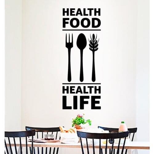 Knife And Fork 3D Removable Wall Decal Family Home Sticker Mural Art Home Decor Kitchen PVC Wallpaper Wall Stickers