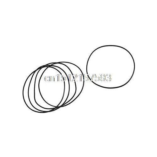 95mm x 91mm x 2mm Rubber Oil Seal O Ring Gasket Washer Black 5Pcs