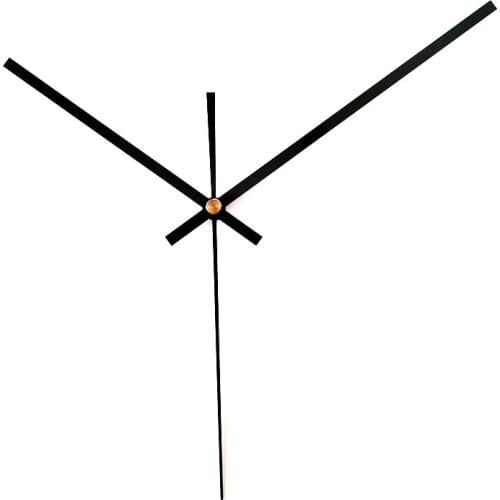 50sets S Shaft 2184# Black Long Hands (just hands) DIY Hands Metal Aluminum Quartz Clock Accessory High quality DIY Clock kits