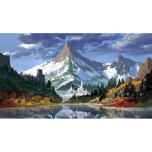 DIY Diamond Painting Natural Scenery Castle Cross Stitch Wall Art Picture For Living Room Home Decoration Frameless JX668