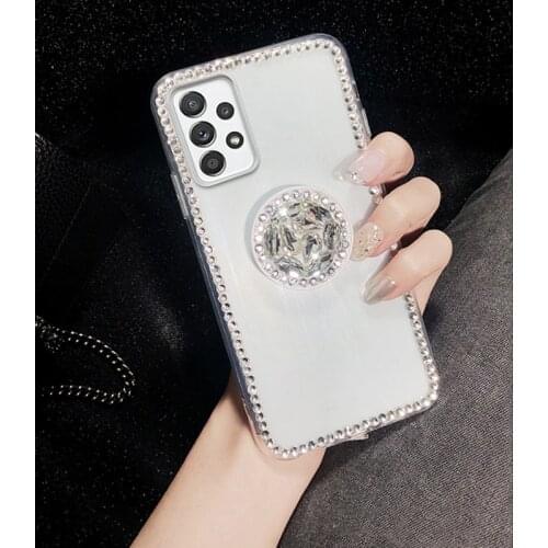 Bling Rhinestone Silicone TPU Back Cover For Samsung Galaxy A52 Case For Samsung A52 5G Case Bumper Coque Galaxy A 52 Shell