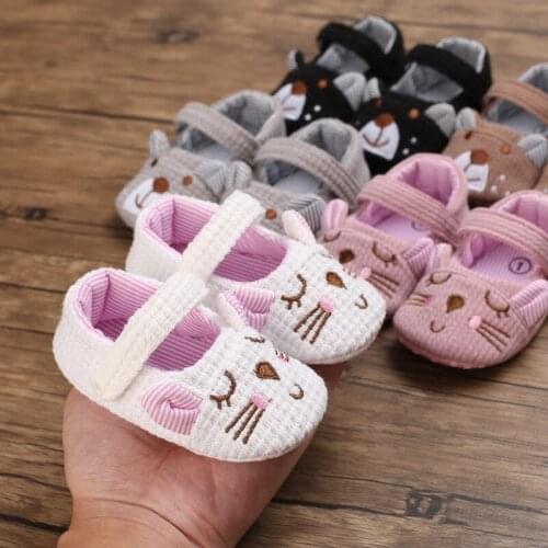 NEW Baby Shoes Adorable Infant Slippers Toddler Baby Boy Girl Knit Crib Shoes Cute Cartoon Anti-slip Prewalker Baby Slippers