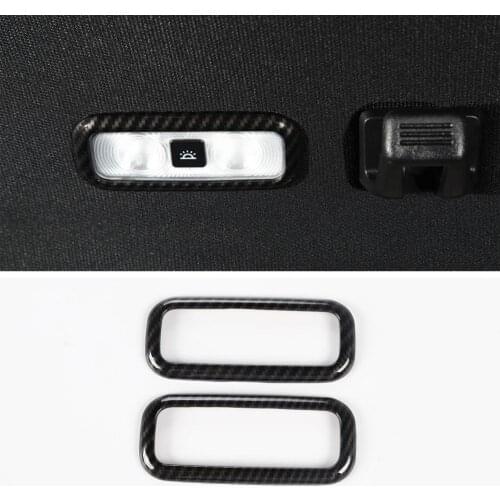 For Ford F150 2016 Up Car Rear Reading Lamp Ring Decoration Frame Trim Interior ABS Car Accessories