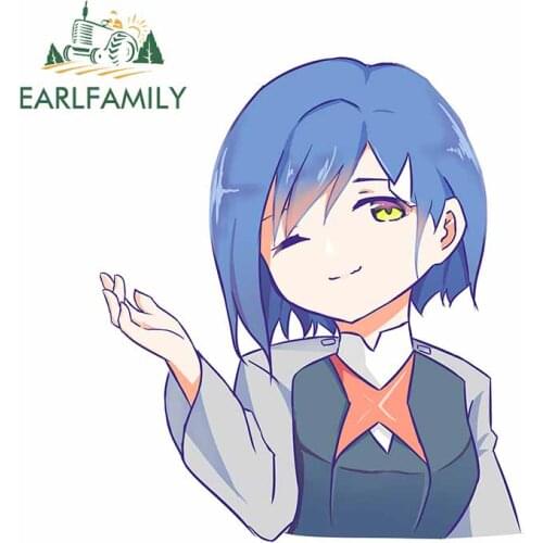 EARLFAMILY 13cm x 10.9cm For Anime Fine Car Stickers Occlusion Scratch Decal Waterproof Sunscreen Vinyl Car Wrap SUV Decoration