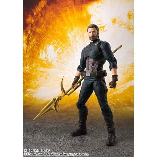 Marvel Captain American & TAMASHII EFFECT EXPLOSION 15cm Avengers Infinity War BJD Action Figures Toys