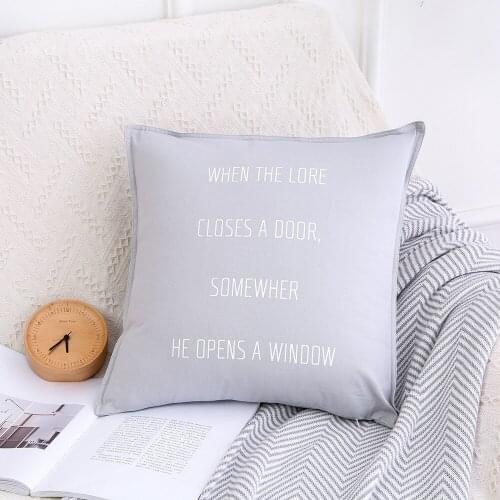 Exquisite 45x45cm 100% Cotton Pillow Cover Wedding Decoration Hotel office Cushion Case Unique Design Without Filler