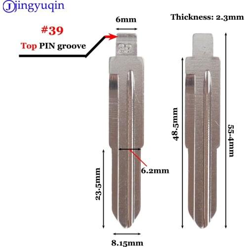 Jingyuqin 1pcs Car Remote NO.39 Key Blade FOR Buick HRV EXCELLE For Chevrolet Lova Remote Key /Transponder Key Blade