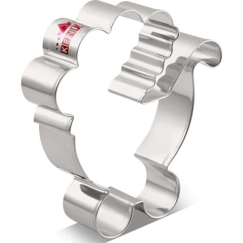 KENIAO Baby Carriage Cookie Cutter - Biscuit and Fondant Cutter for Kids - Stainless Steel