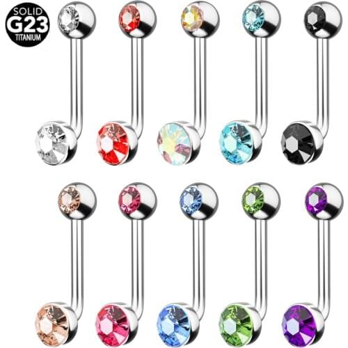 1PC Titanium Christina Vertical Hood Piercings Round Lip Rings Sexy Vagina Genital Piercing Navel VCH Eyebrow Piercings Jewelry