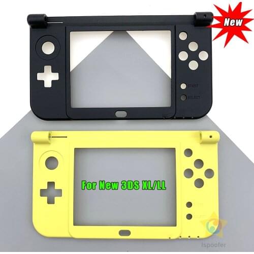 Housing Shell Cover Case Middle Frame Replacement Console Cover For New 3DS XL/LL Game Console Games Cases Yellow Black