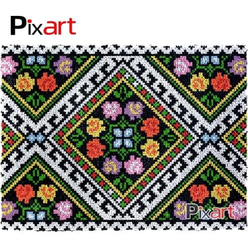 Latch Hook Rug Classic Stripe Crocheting Tapestry Kits DIY Carpet Rug Chunky Yarn Needlework Knitted Floor Mat Hobby & Crafts