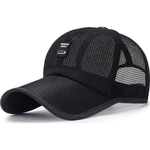 Simple Arrival Adult Unisex Mesh Baseball Caps Adjustable Cotton Breathable Comfortable Sunshade Sun Hat Snapback Caps Gorras