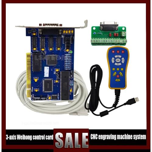 Hot! 3 Axis NC Studio PCI Motion Ncstudio Control Card+USB Handwheel kit for CNC Router Engraving Milling Machine