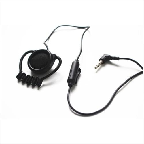 Linhuipad 1-Bud Hook Earbud Headphone For Tour Guide System Translation receiver 3.5mm single side earphone with mic 2pcs/lot