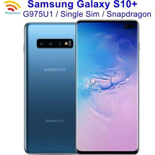 Samsung Galaxy S10+ G975U1【95% New】S10 Plus 6.4" RAM 8GB ROM 128GB Snapdragon 855 NFC 4G LTE 1 Sim Original Unlocked Cell Phone
