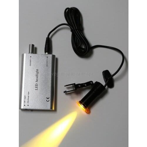 Rechargeable Protable 5W Headlight with Filter for Loupe Lab Loupe Binocular Magnifier