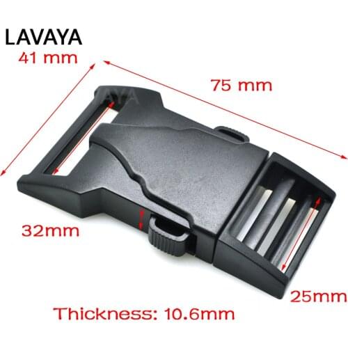 1pcs/pack 1"x1-1/4" Webbing Side Release Buckle Plastic for Travel Student Leisure Bag