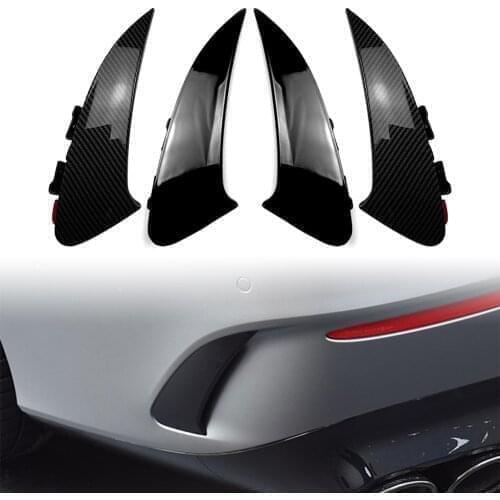 2pcs Auto Rear Bumper Splitter Spoiler Canard Air Vent For Mercedes Benz AMG CLA C118 2020 2021 Sport Edition