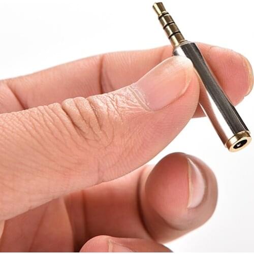 Universal Jack 3.5mm Male To 3.5mm Female OMTP To CTIA Conversion Audio Adapter For Earphone