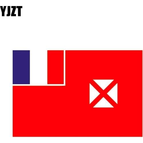 YJZT 13.9CM*9.2CM Wallis And Futuna Car Sticker Flag Motorcycle Decal Car Styling 6-0786