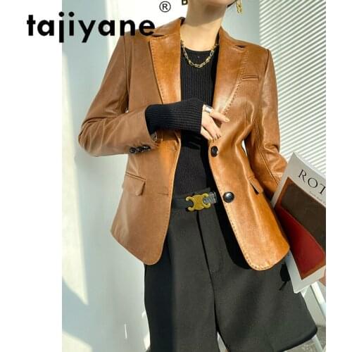 Leather Real Womens Jacket Women Genuine Sheepskin Coats High Quality Woman Korean Clothes Slim Mujer Chaqueta TN2837