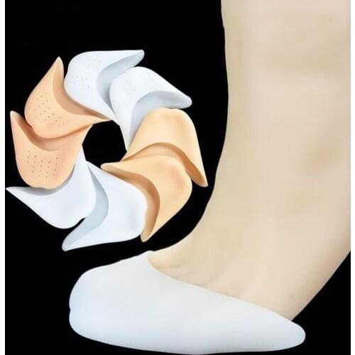 2pcs Silicone Gel Toe Pads Ballet Hallux Valgus Orthotics Brace Shoes Pads Foot Care Bunion Free Protector Cushion Pads Inserts