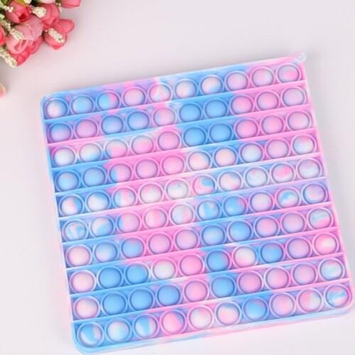 30x30cm Square Tree Proof Toy Bubble T Sense Autism Relief Toy Adult Ldren Push Big Bubble Fidget Toys