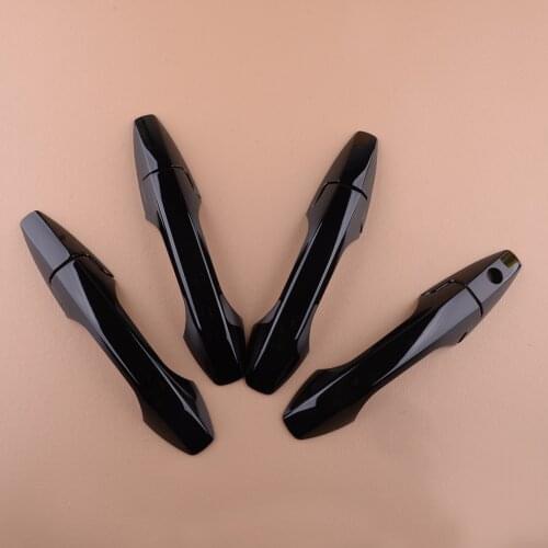 8Pcs/Set Gloss Black Car Exterior Door Handle Cover Trim Fit For Acura SUV TSX MDX RDX Honda CRV 2007 2008 Decoration