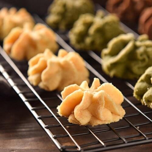 Non Stick Thicken Cake Cooling Rack Bread Grid Net Tray Biscuit Holder Shelf Stainless Steel Wire Grid Kitchen Baking Holder