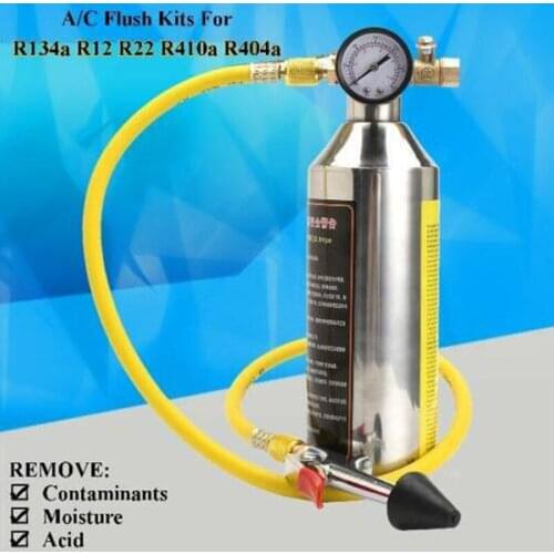 Car Vehicle Air Conditioning Pipe Cleaning Bottle Flush Canister Maintenance Clean Tool