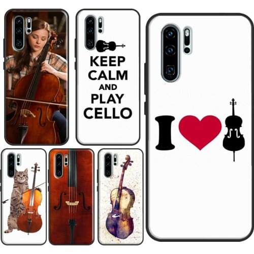 Cello Music Instrument Art Case For Huawei P30 P40 P20 Pro Mate 20 10 Lite Honor 10i 20 9 8X P Smart 2019 Z Nova 5T