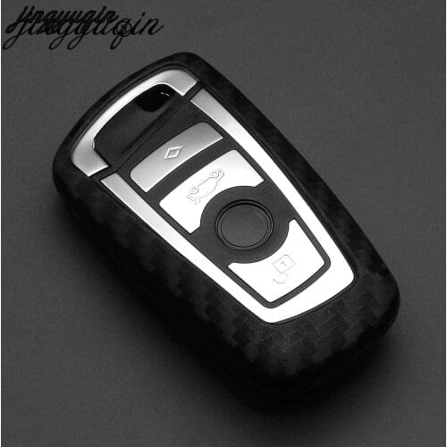 Jingyuqin Carbon Fiber Key Cover Shell Case For Bmw New 520 525 f30 f10 F18 118i 320i 1 3 5 7 Series X3 X4 M3 M4 M5 Accessories