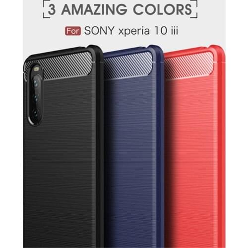 For Sony Xperia 10 III Case Luxury Full Soft TPU Silicone Cover Case For Sony Xperia10 III Sony 10III Sony10III Phone Cases