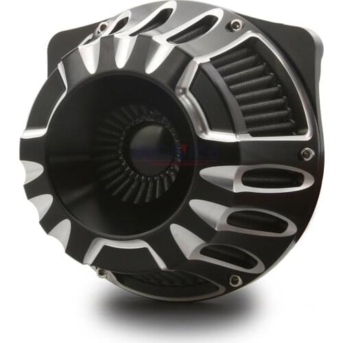 Black Deep cnc edge cut AIR intake system kits for harley IRON 883 XL 883 1200 sportster 48 72 1991-2019