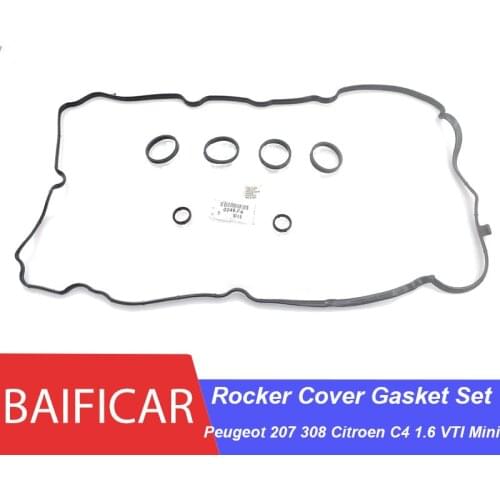 Baificar Brand Engine Seals Gasket Rocker Cover Gasket Set 0249F4 For Peugeot 207 308 Citroen C4 1.6 VTI EP6 EP3 Mini N12 N16