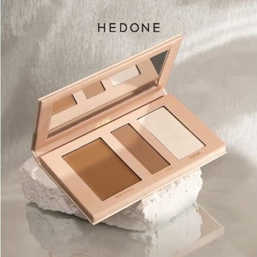 Hedone Three-Color Contour Compact Shadow Matte Highlight Makeup Palette Nose Contour Face Slimming Three-Dimensional Repair
